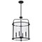 Nuvo Yorktown 4-Light Pendant - Matte Black Finish - Clear Glass 60/7946 - alternate 1
